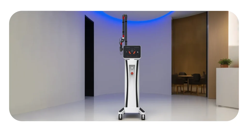 درمان جای جوش با co2