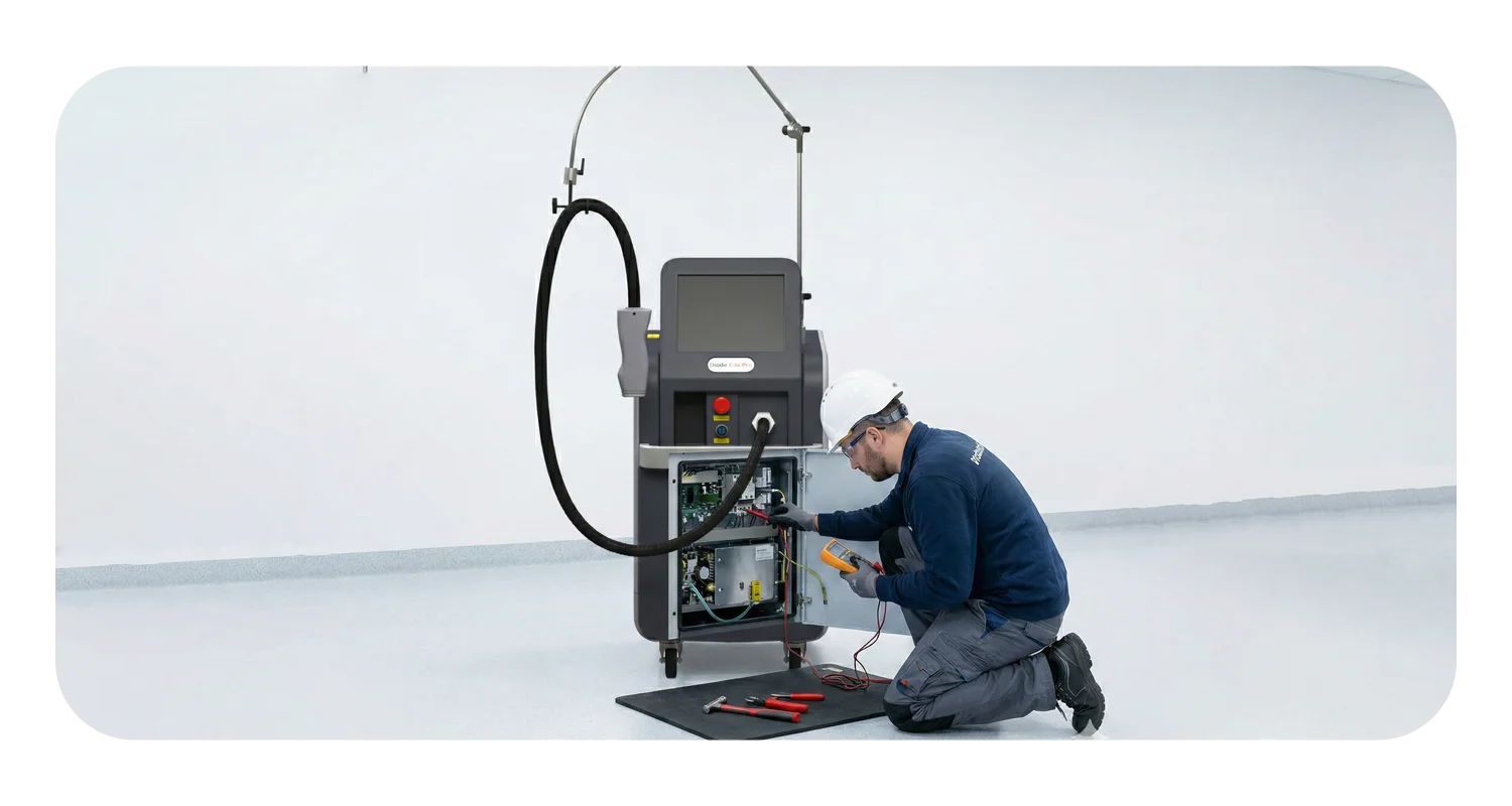 راهنمای کامل تعمیر دستگاه لیزر موهای زائد